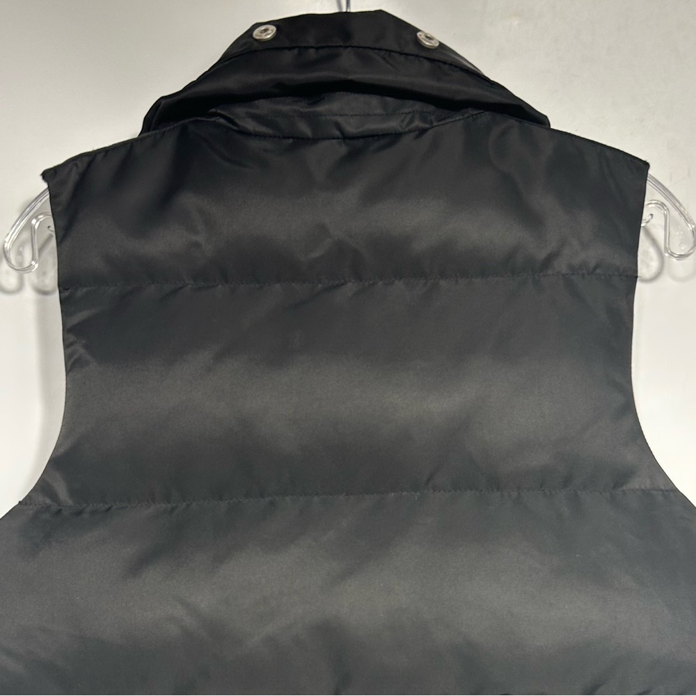 Zadig & Voltaire Fall/Winter 2020 Biker Puffer Vest Jacket Size M Black/Burgundy - Picture 5 of 10